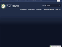 Tablet Screenshot of cityofbasehor.org
